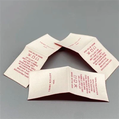 Center Fold Woven Label
